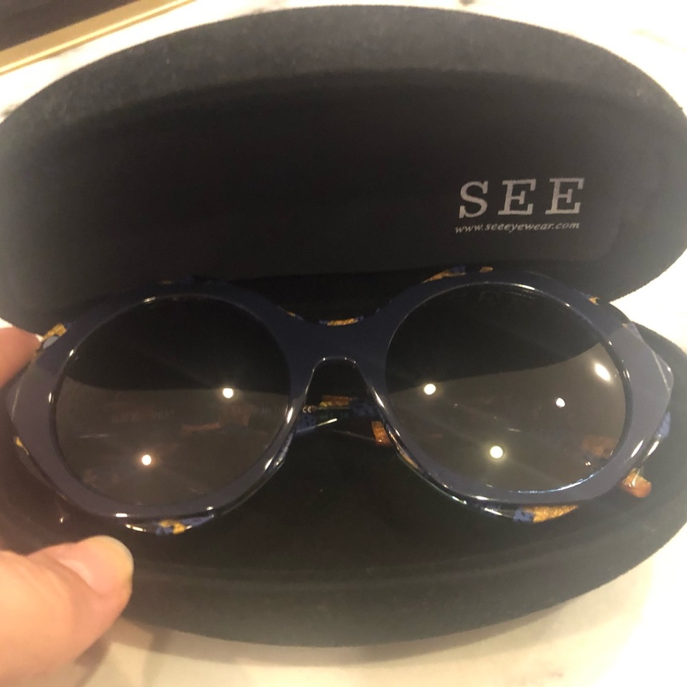 See Blue sunglasses
